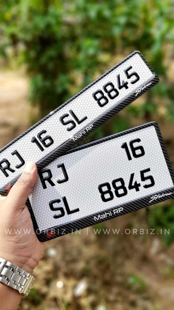 Bike Gel Number Plate