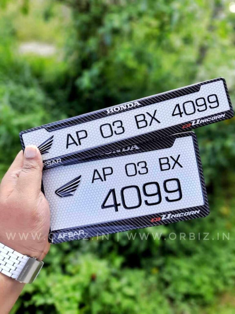 Bike Gel Number Plate