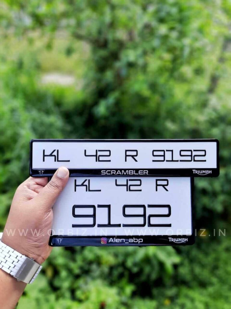 Bike Gel Number Plate