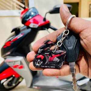 Bike/Car Shape Number Plate Keychain - NPD
