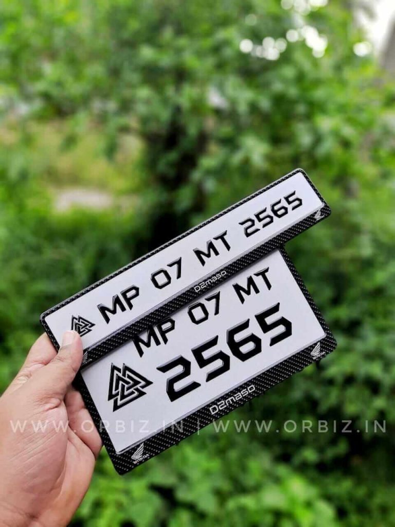Bike Gel Number Plate