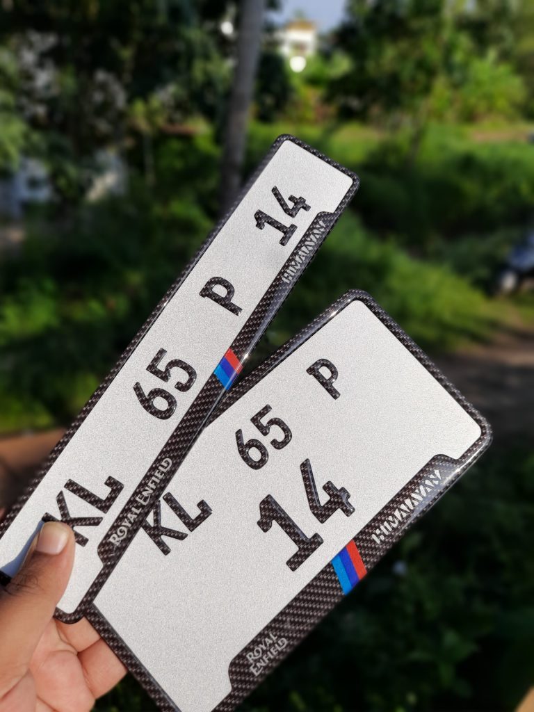 Bike Gel Number Plate