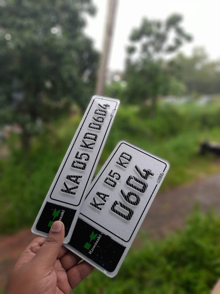 Crystal 3D Bike Number Plate