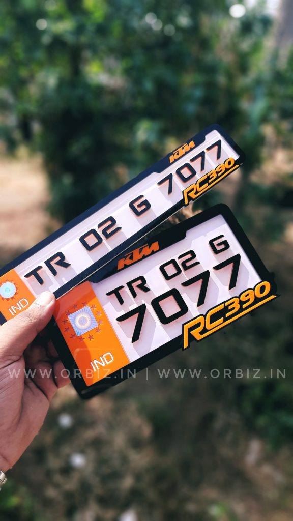 KTM Bike Number Plate