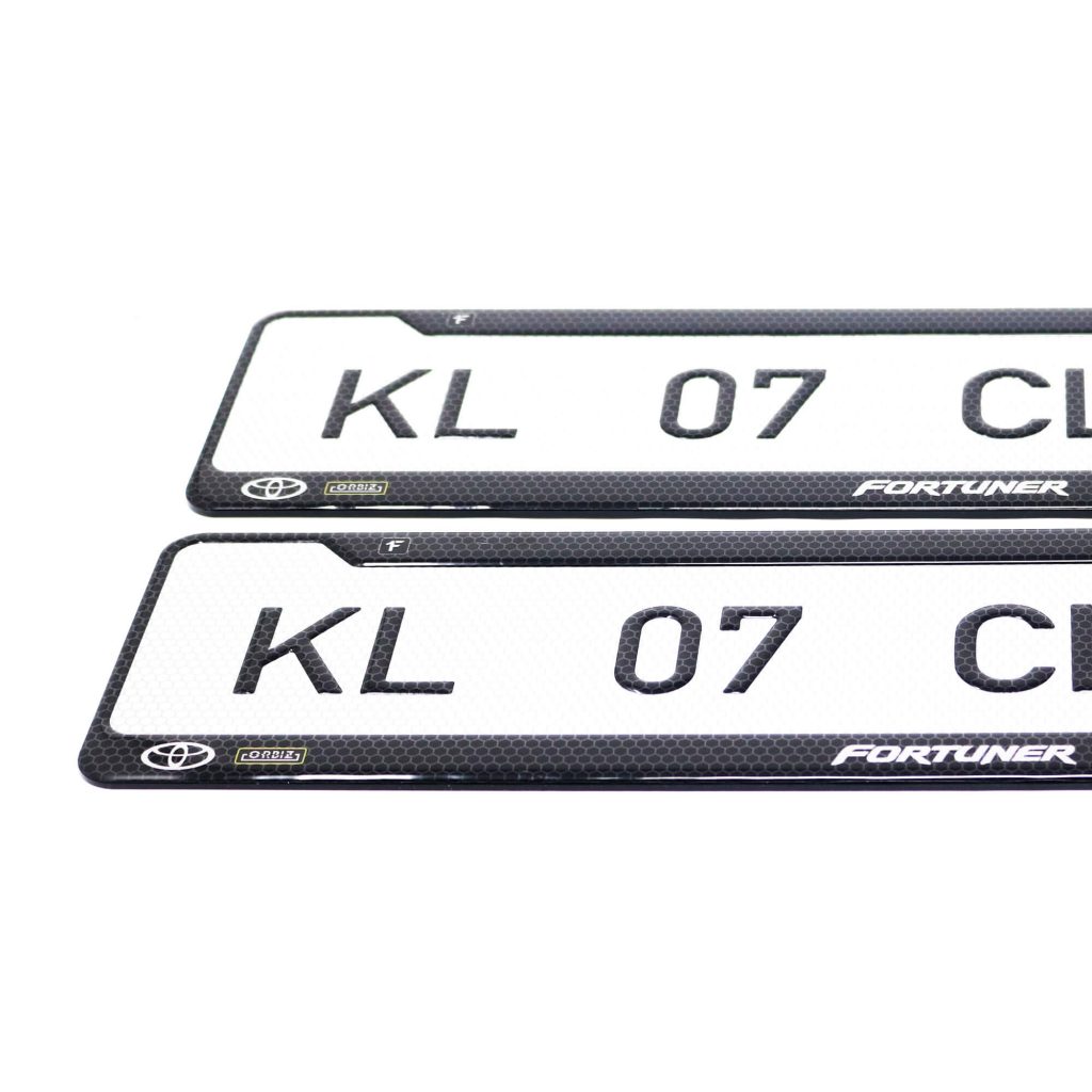 Toyota Fortuner Gel Number Plate