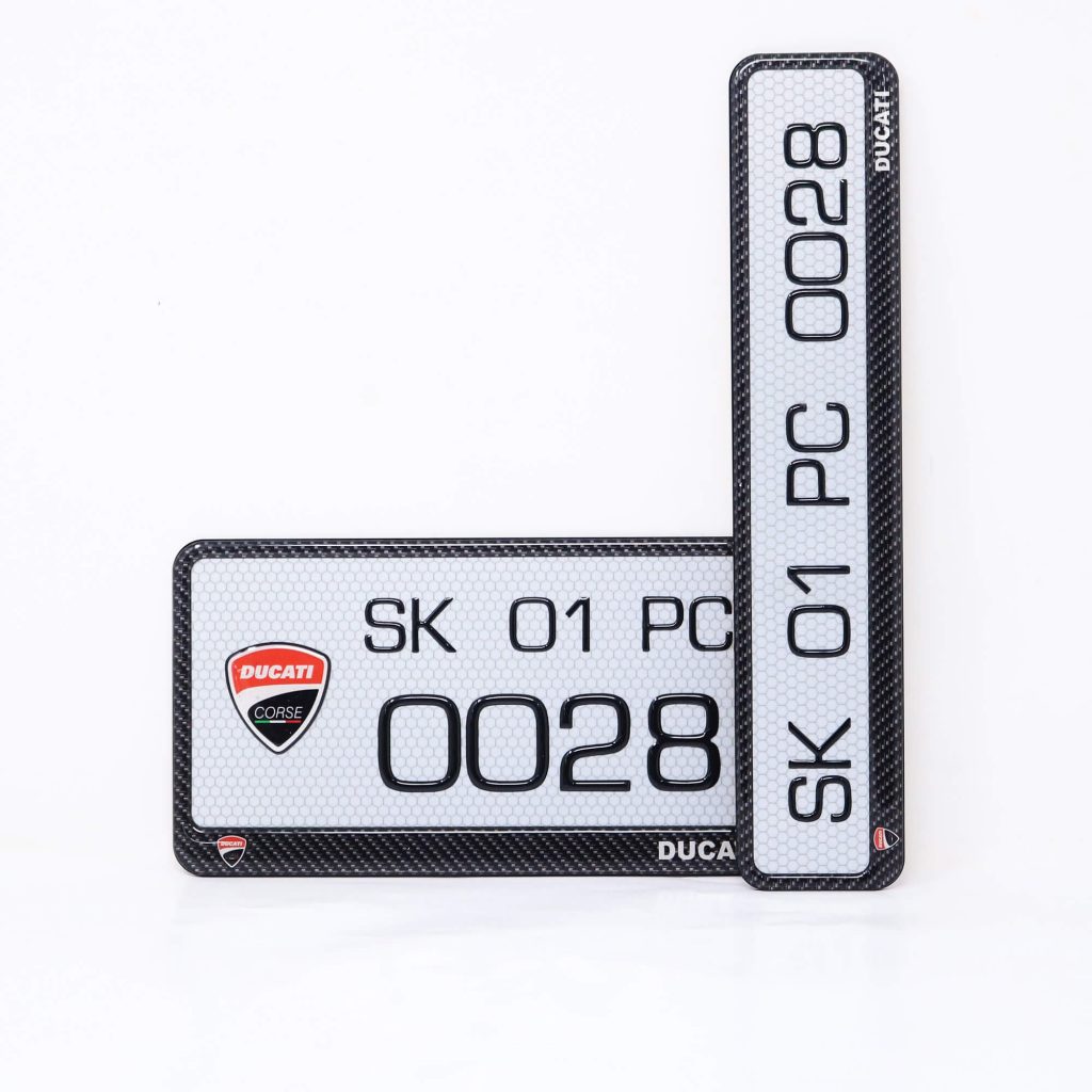 Ducati Gel Number Plate