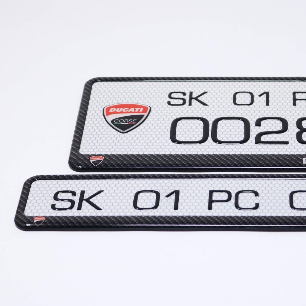 Ducati Gel Number Plate