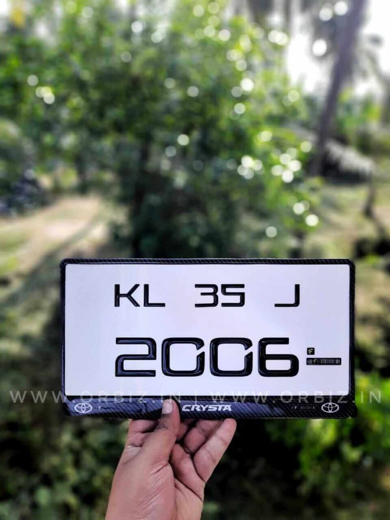 Bike Gel Number Plate