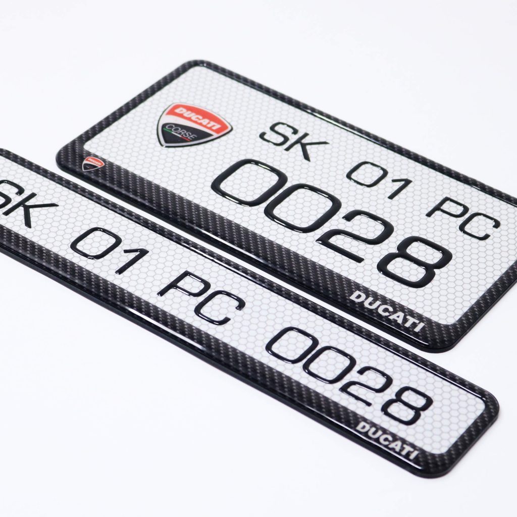 Ducati Gel Number Plate