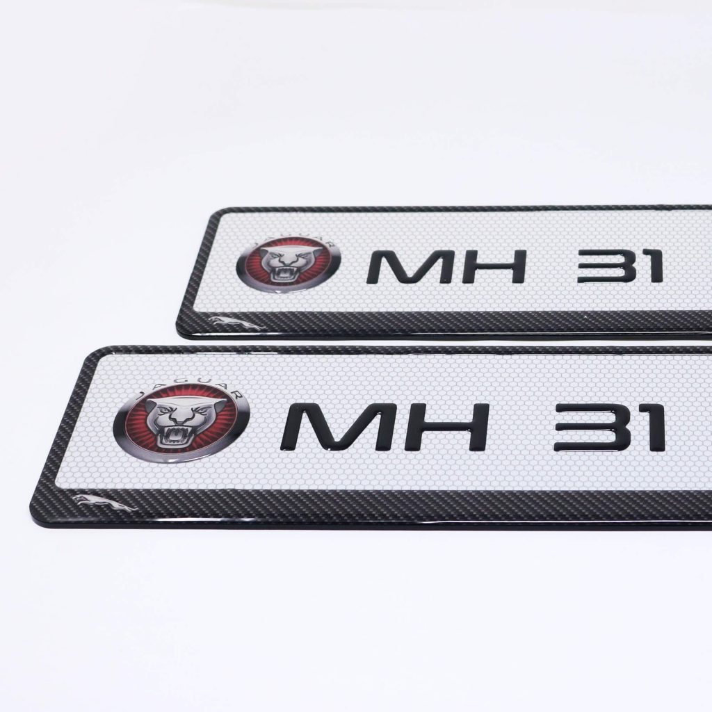 Jaguar Gel Number Plate