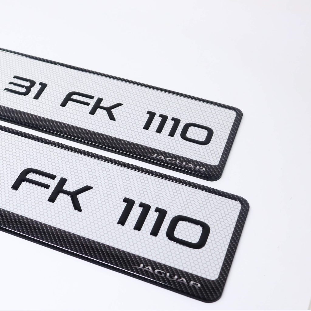 Jaguar Gel Number Plate
