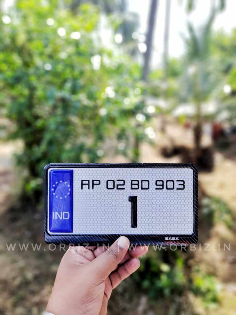 Bike Gel Number Plate