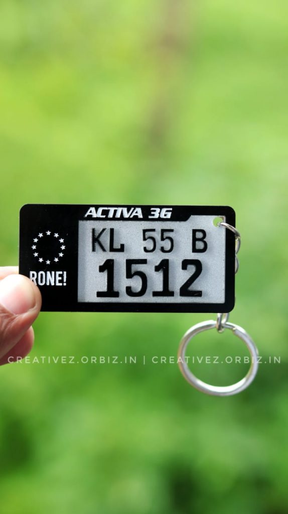 Number Plate Keychain