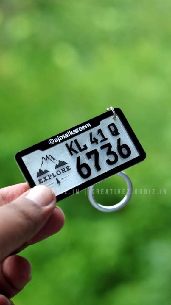 Number Plate Keychain