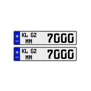 car front number plate