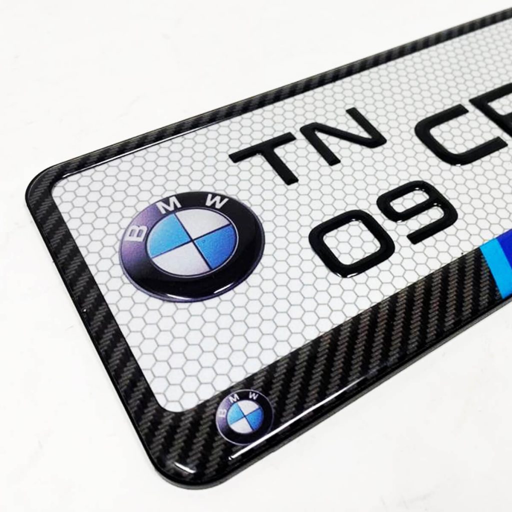 BMW Bike Gel Number Plate