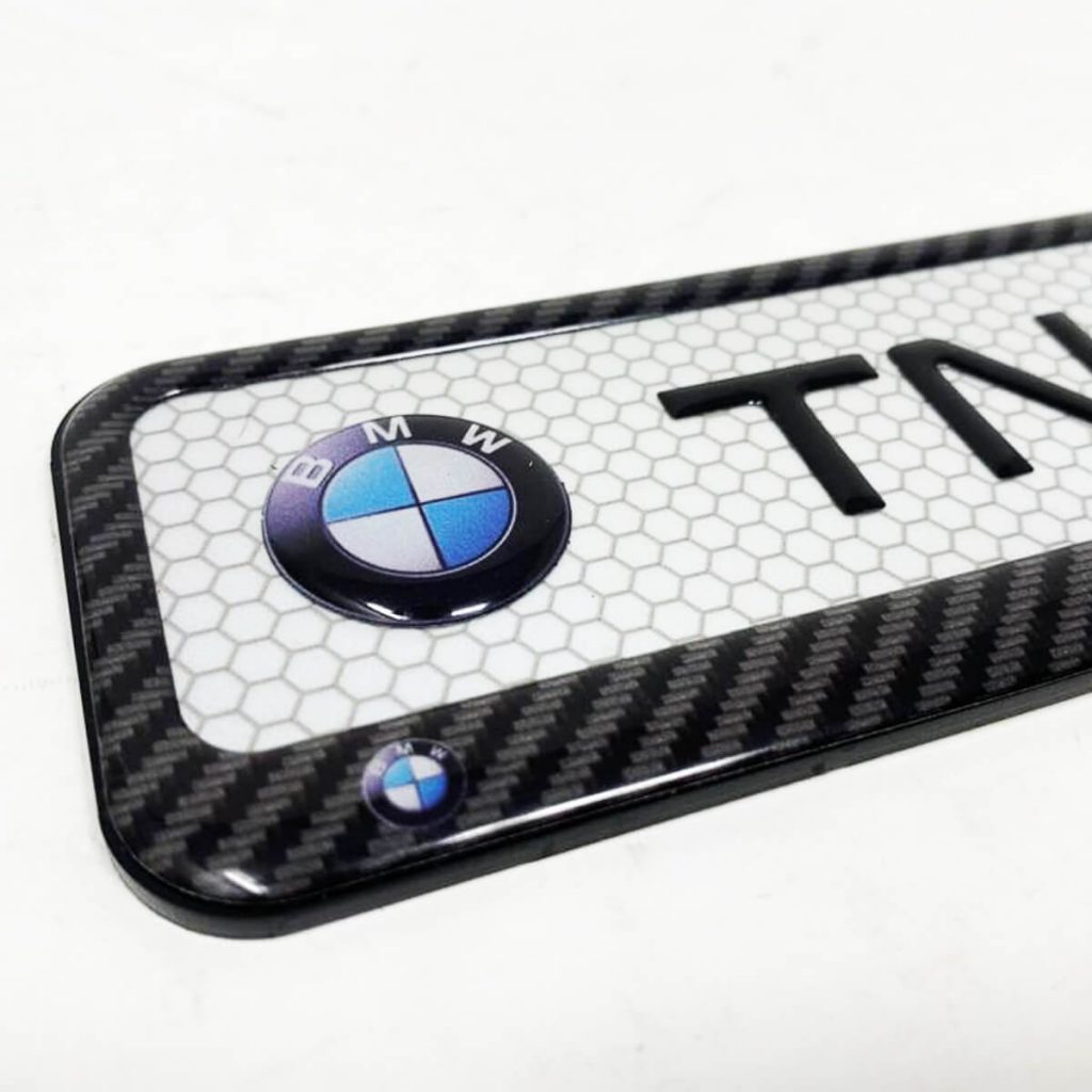 BMW Bike Gel Number Plate