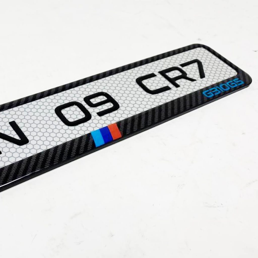 BMW Bike Gel Number Plate