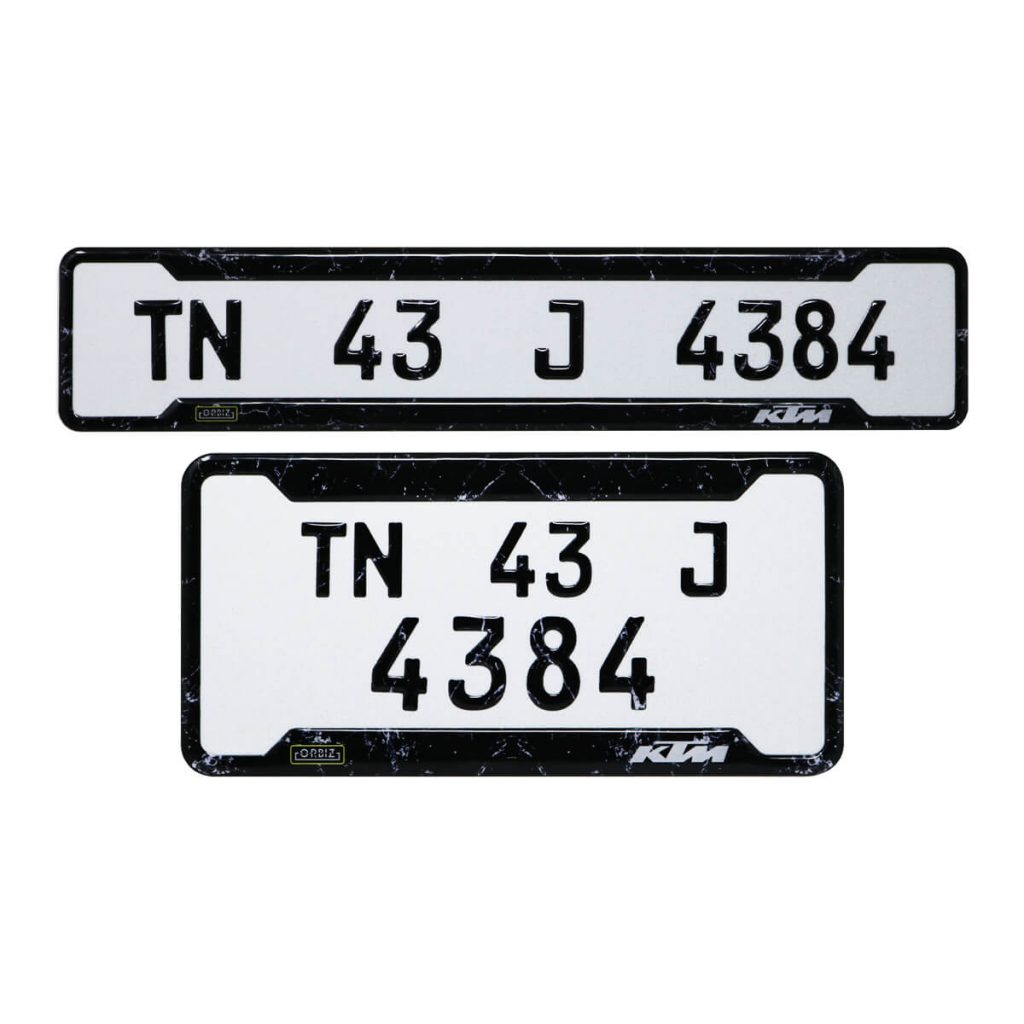 Bike Granite Gel Number Plate