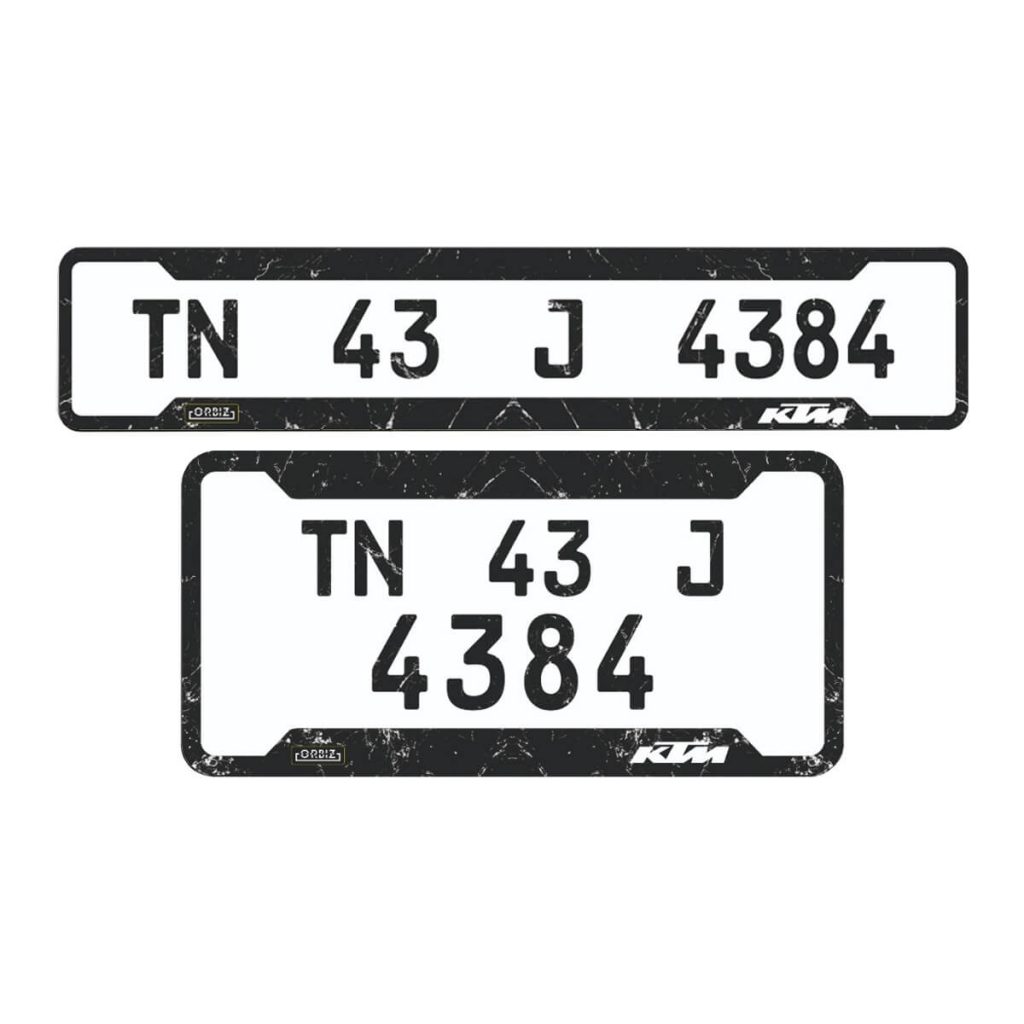 Bike Granite Gel Number Plate