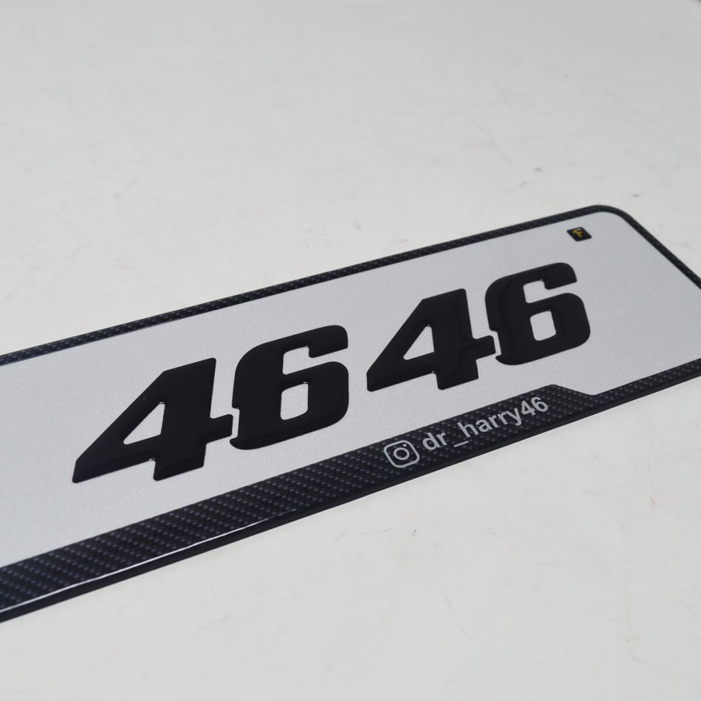 VR46 Gel Number Plate