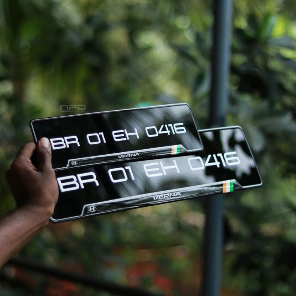 Car Gel Number Plate