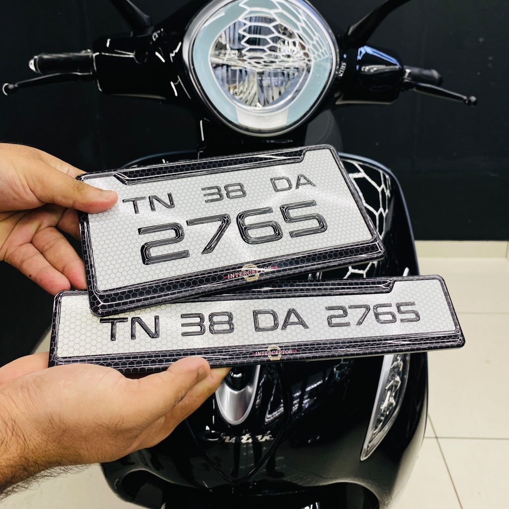 Bike Gel Number Plate