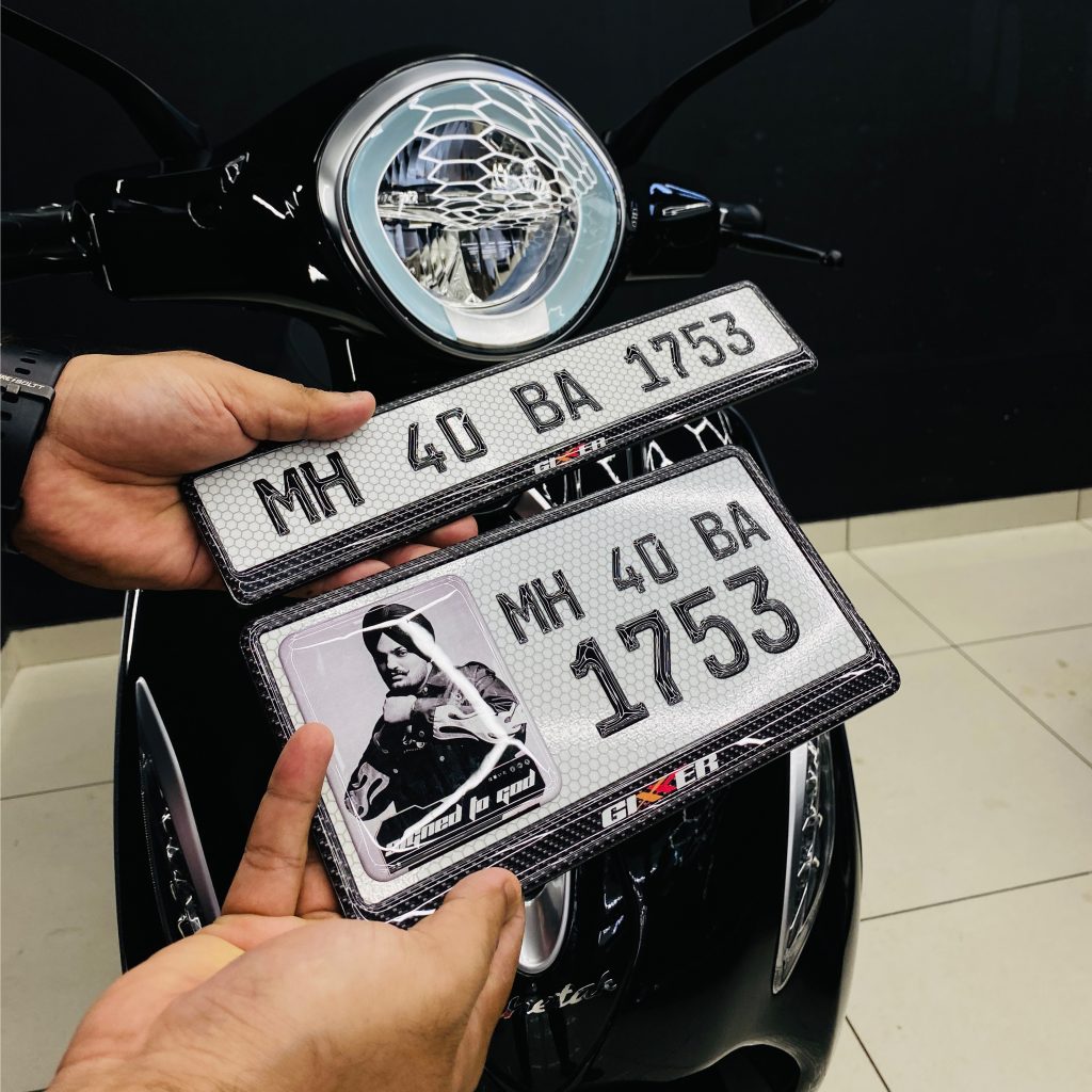 Bike Gel Number Plate