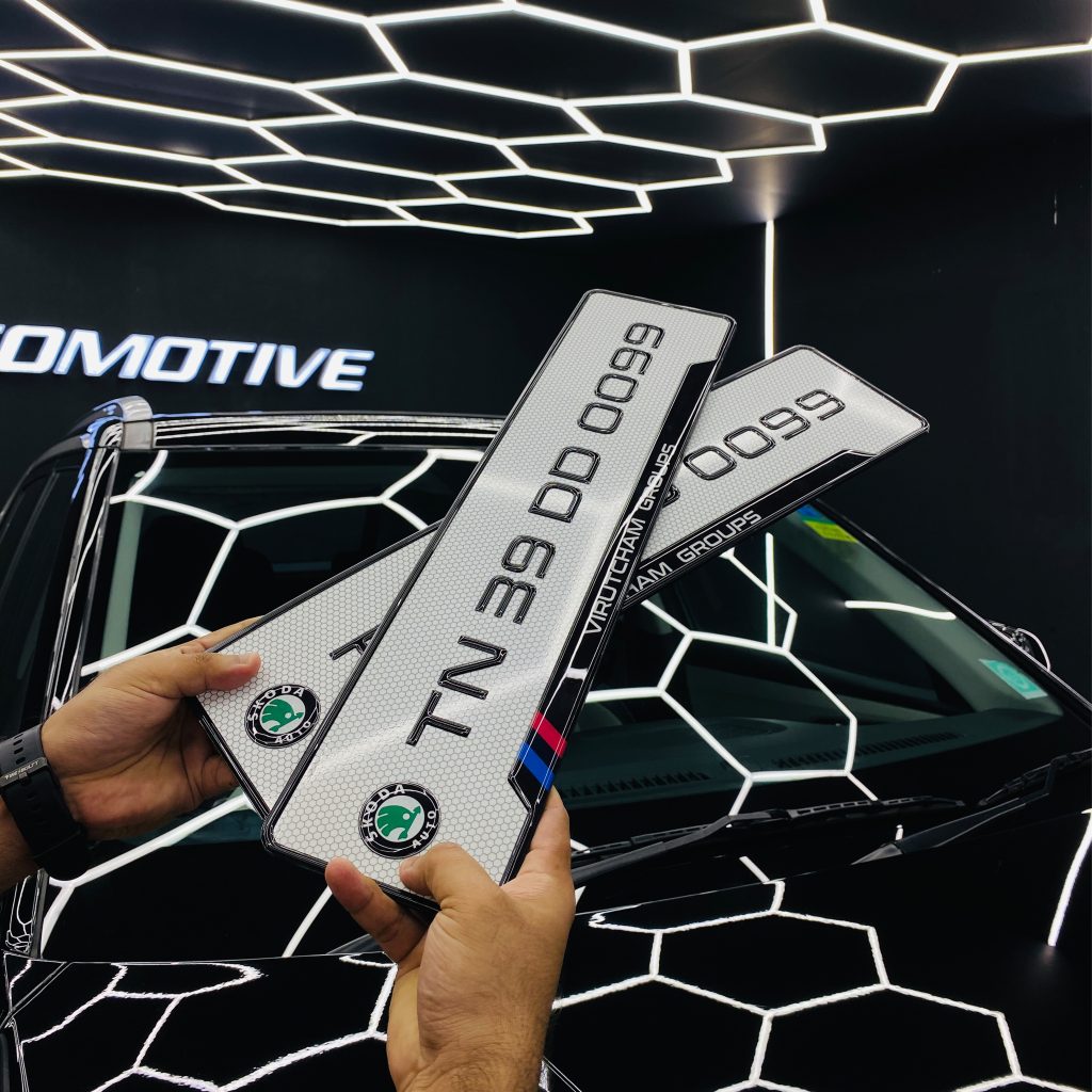 Car Gel Number Plate