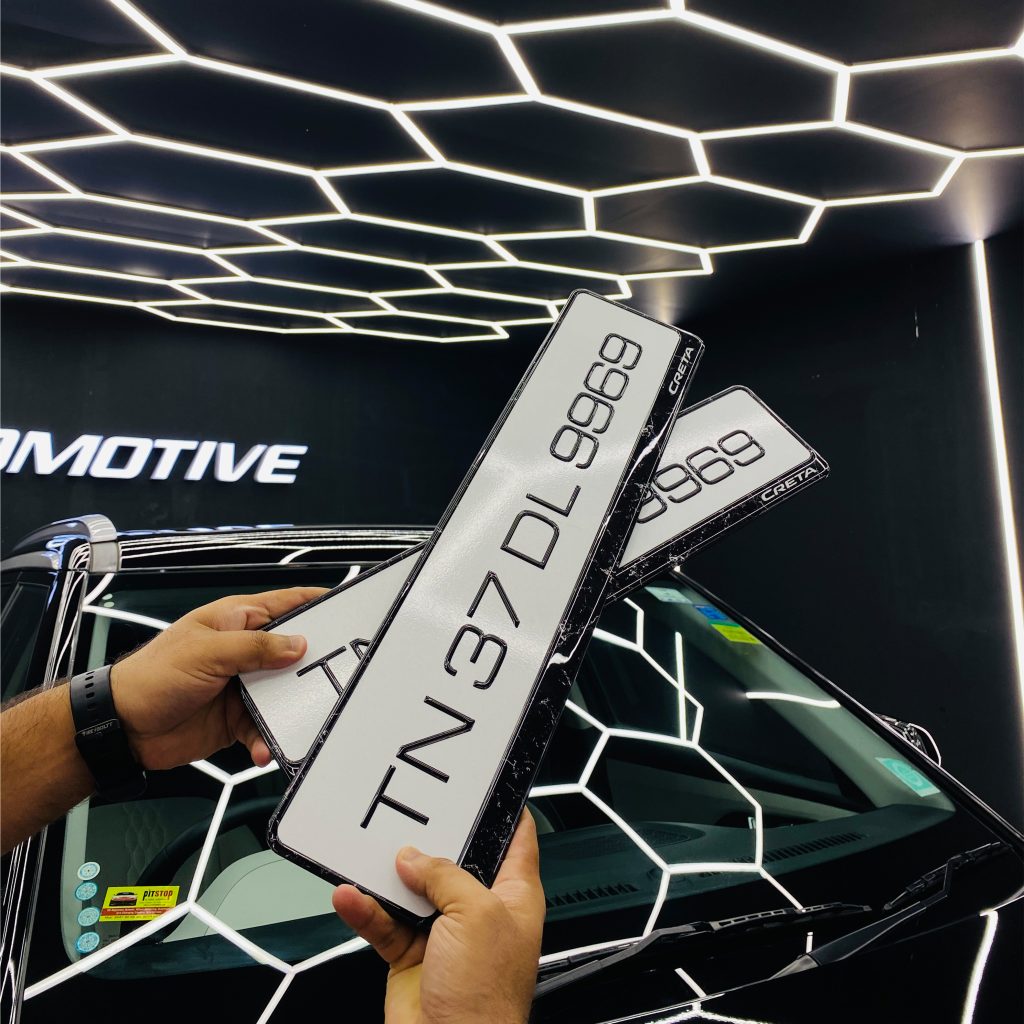 Car Gel Number Plate