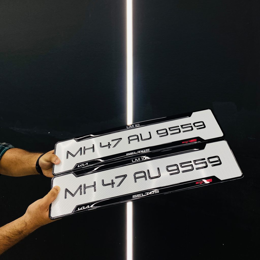 Car Gel Number Plate
