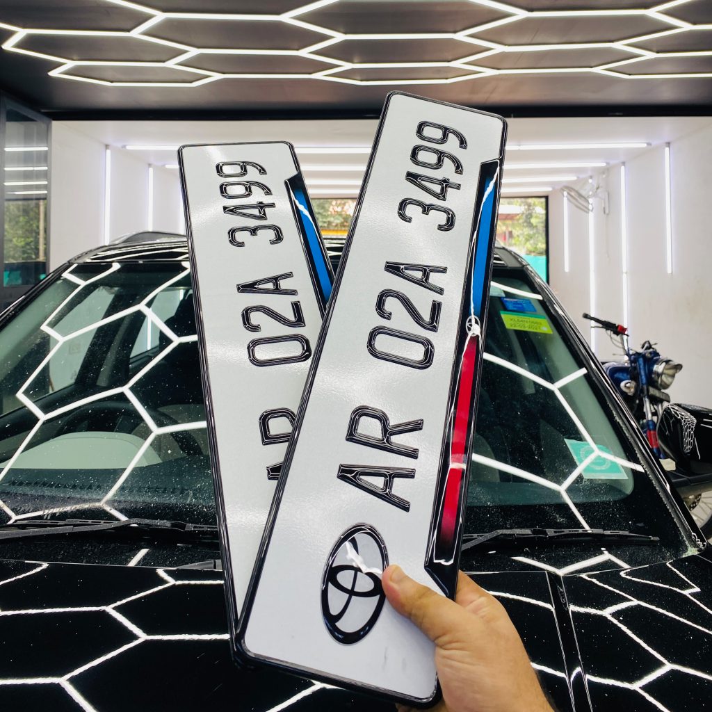 Car Gel Number Plate