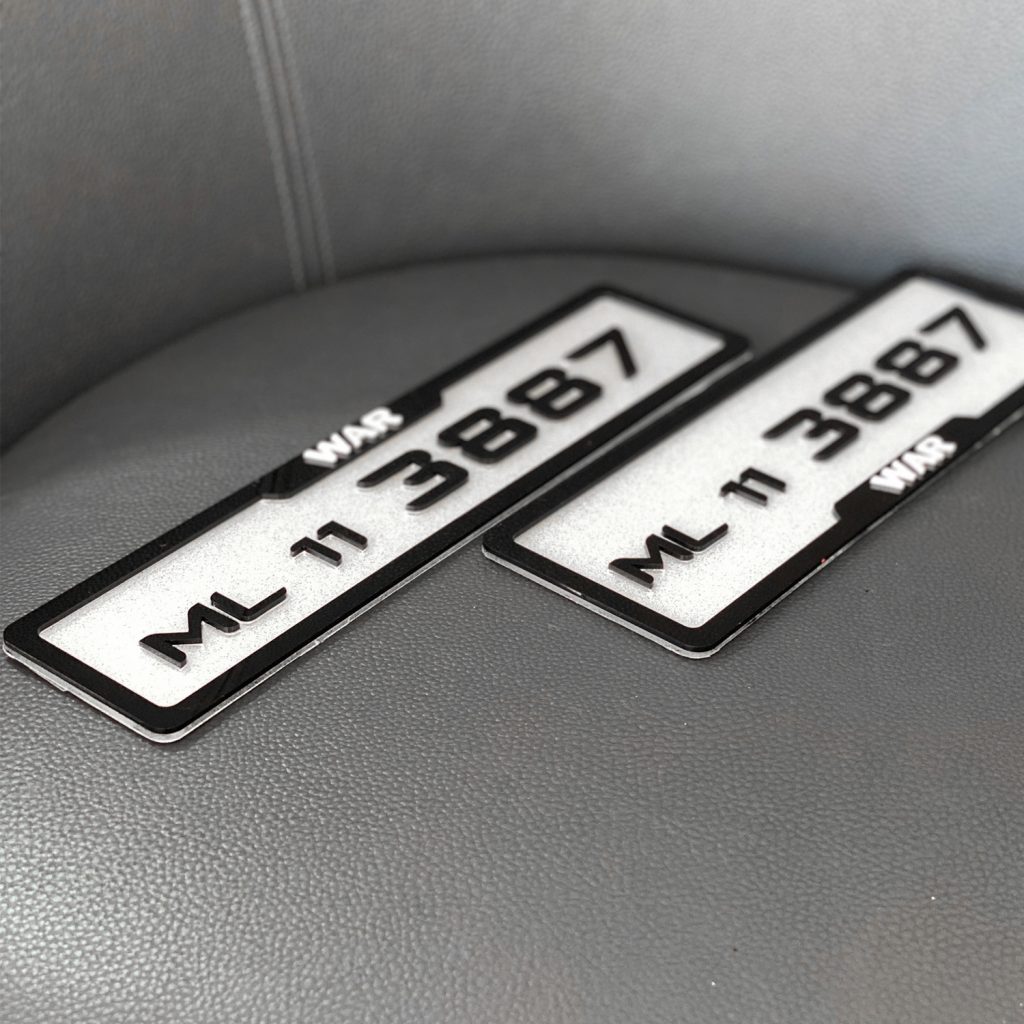 Car Laser Number Plate