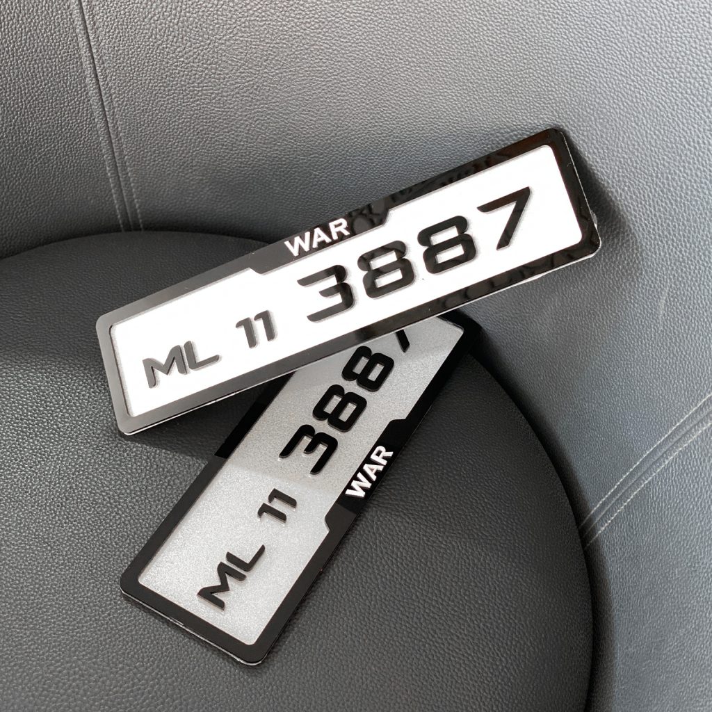 Car Laser Number Plate
