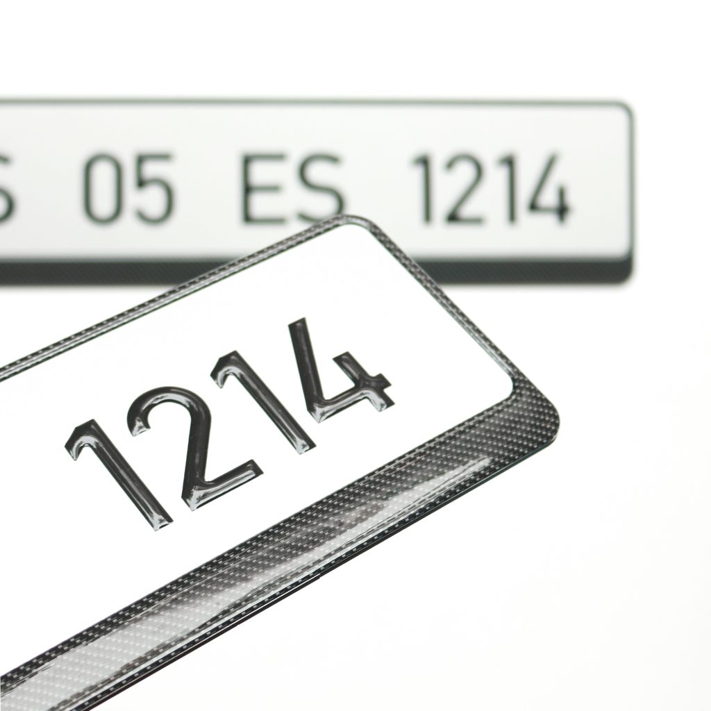 Car Gel Number Plate