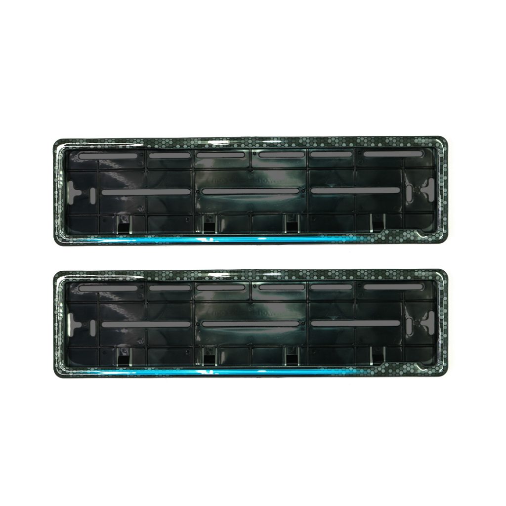 HSRP Car Number Plate Gel Frame - Ocean Blue