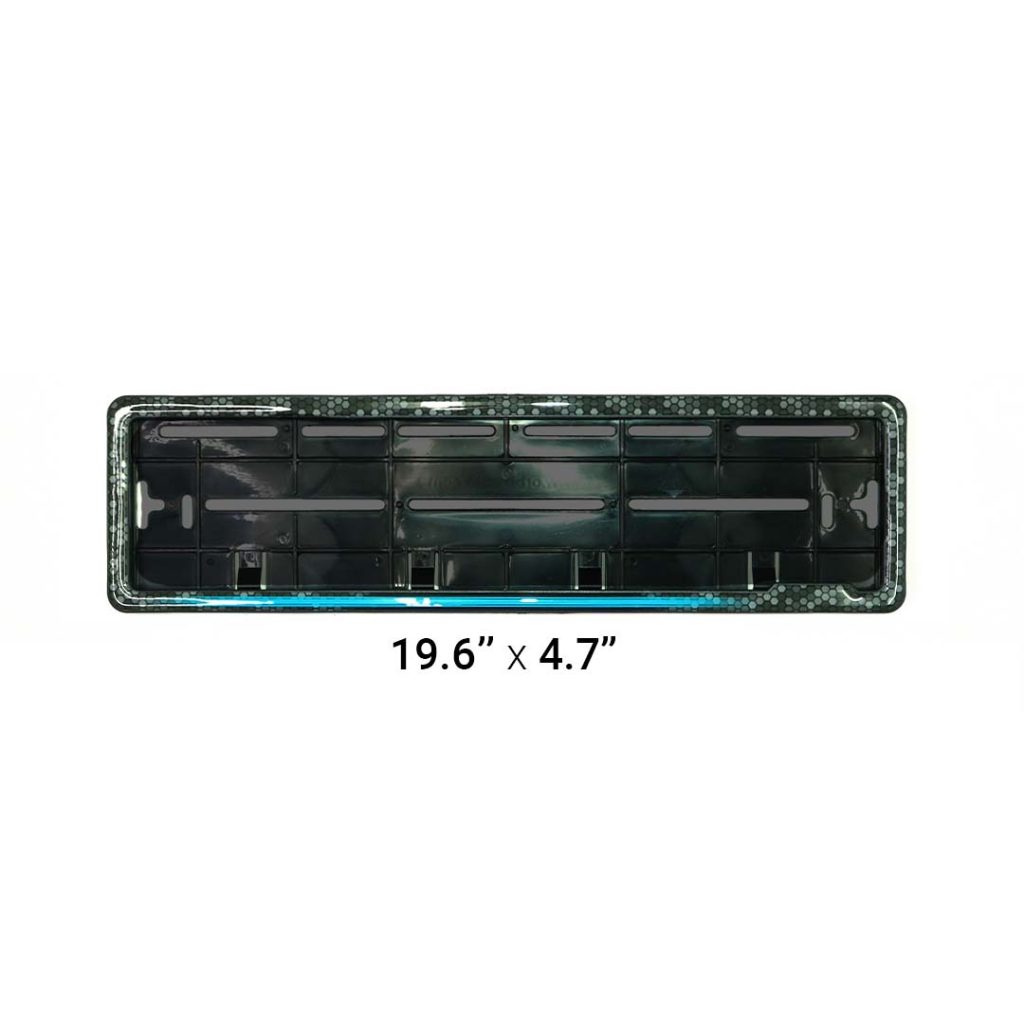 HSRP Car Number Plate Gel Frame - Ocean Blue
