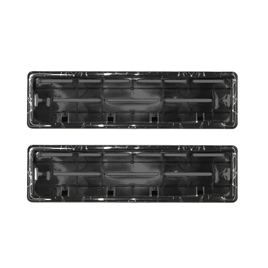 HSRP Car Number Plate Gel Frame - Forged Marble