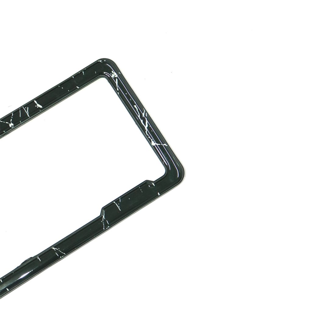HSRP Car Number Plate Gel Frame - Forged Marble