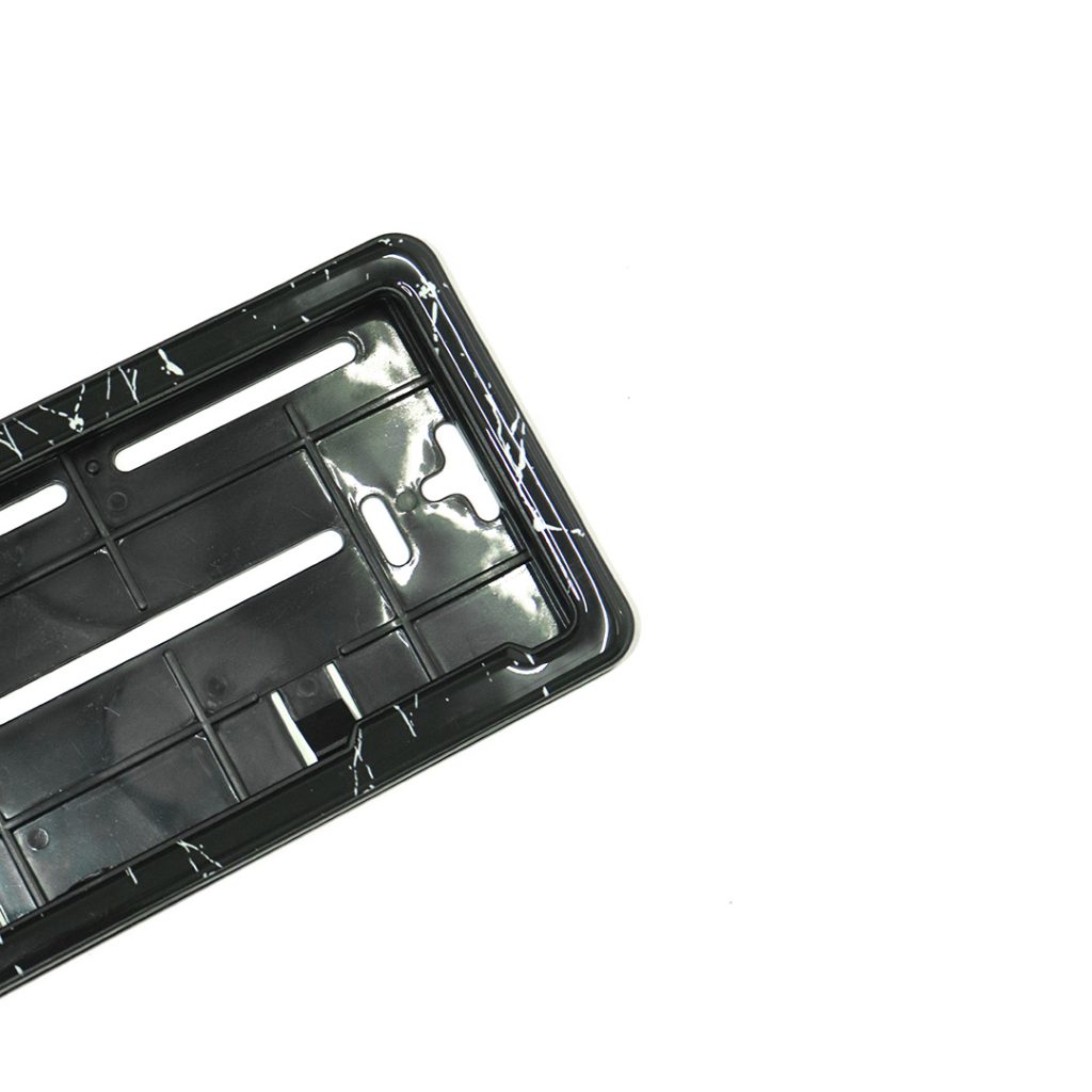 HSRP Car Number Plate Gel Frame - Forged Marble