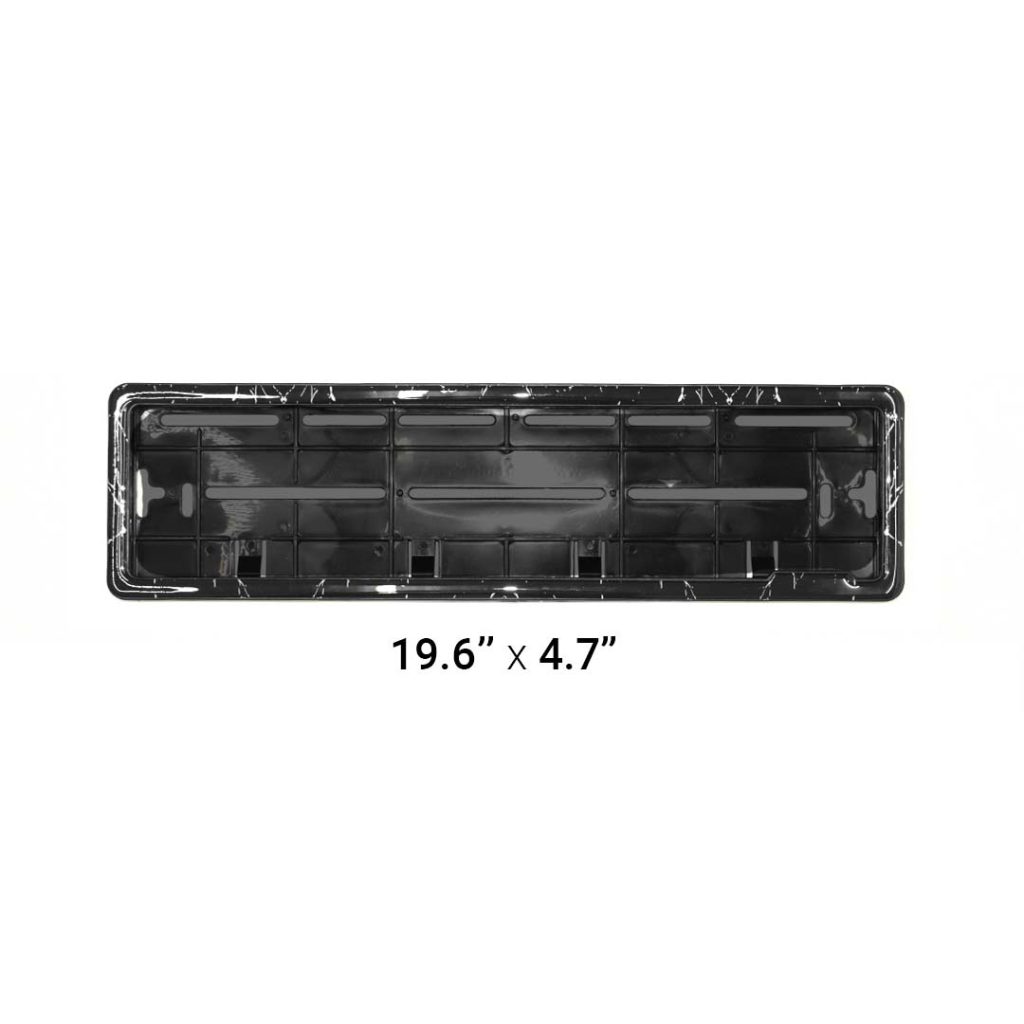 HSRP Car Number Plate Gel Frame - Forged Marble