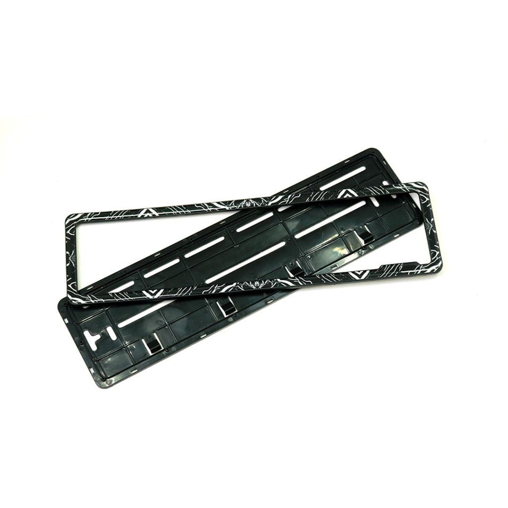 HSRP Car Number Plate Gel Frame Zebra Granite NPD