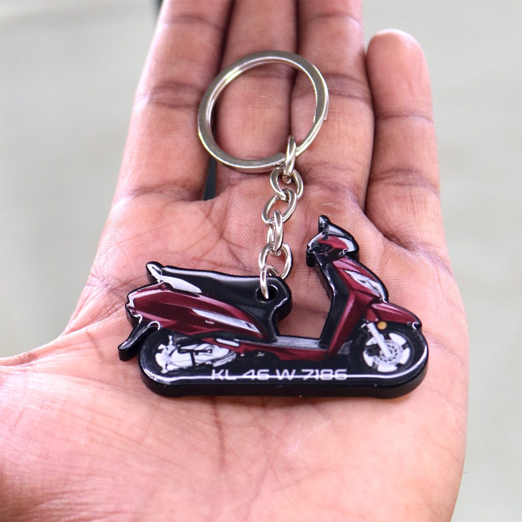 Customized Bike Shape Keychain