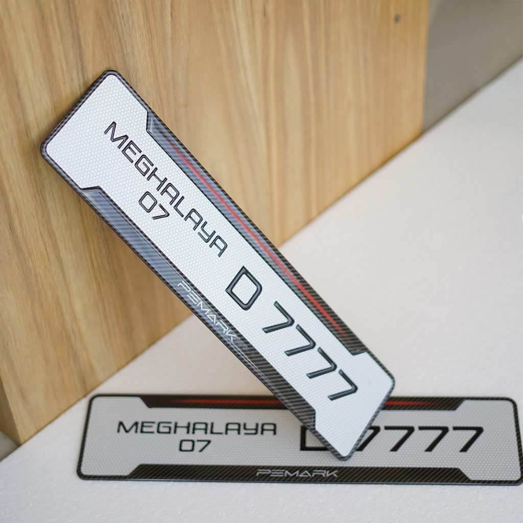 Car Gel Number Plate