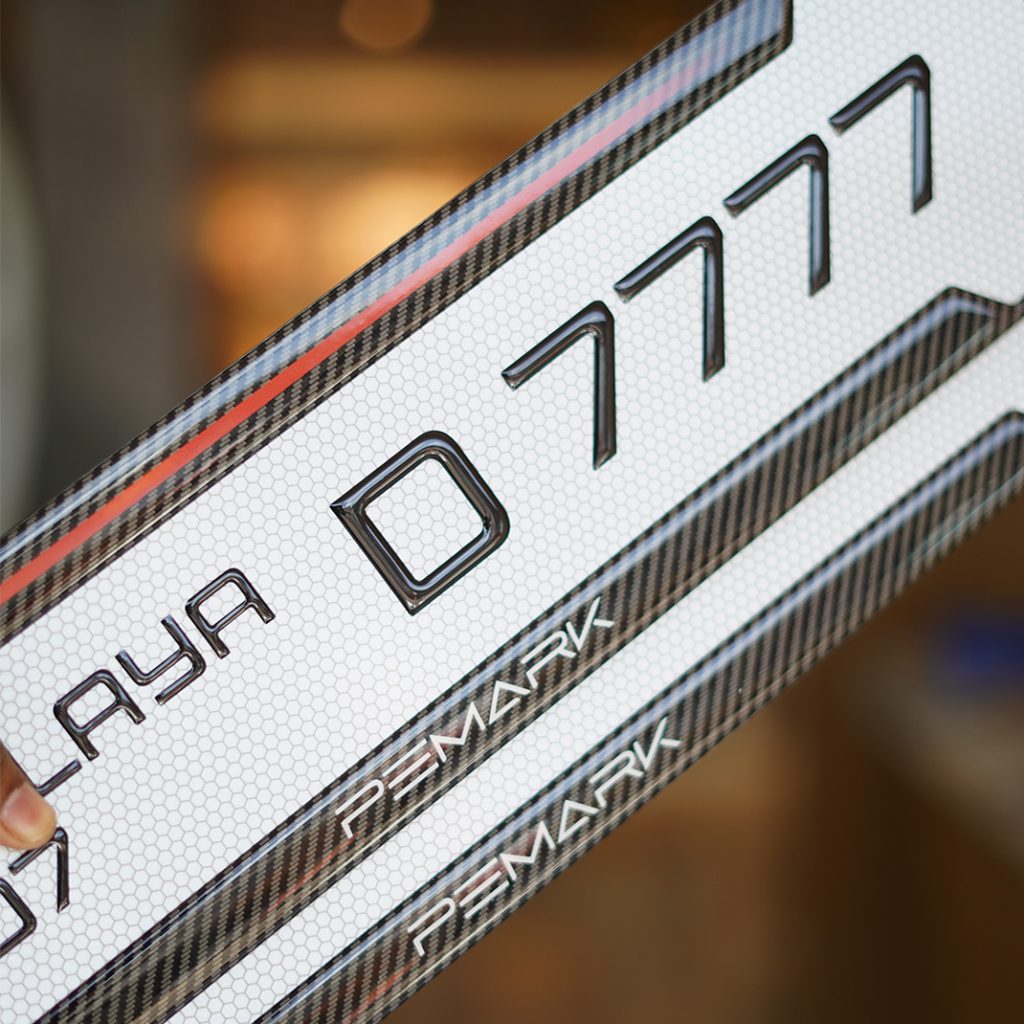 Car Gel Number Plate