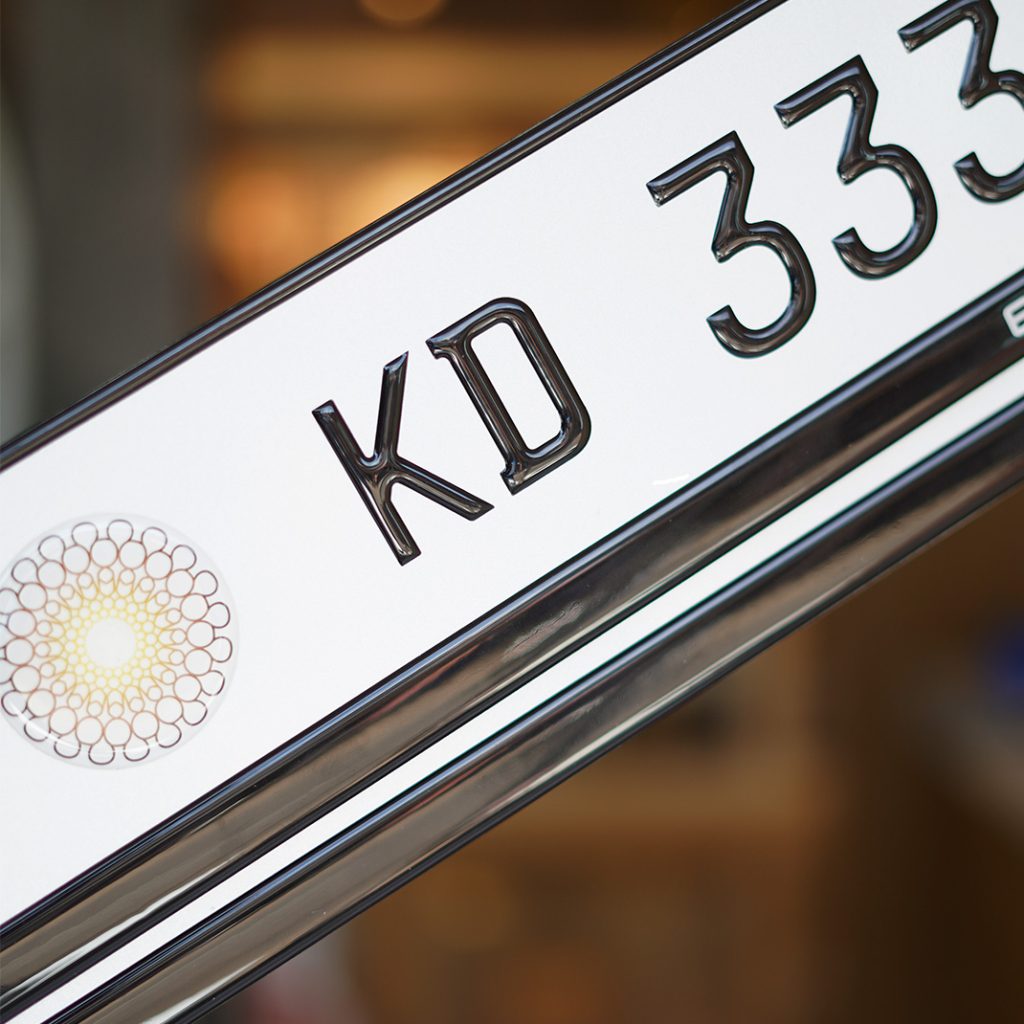 Car Gel Number Plate