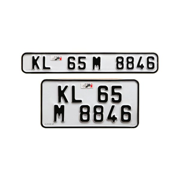 bike number plate