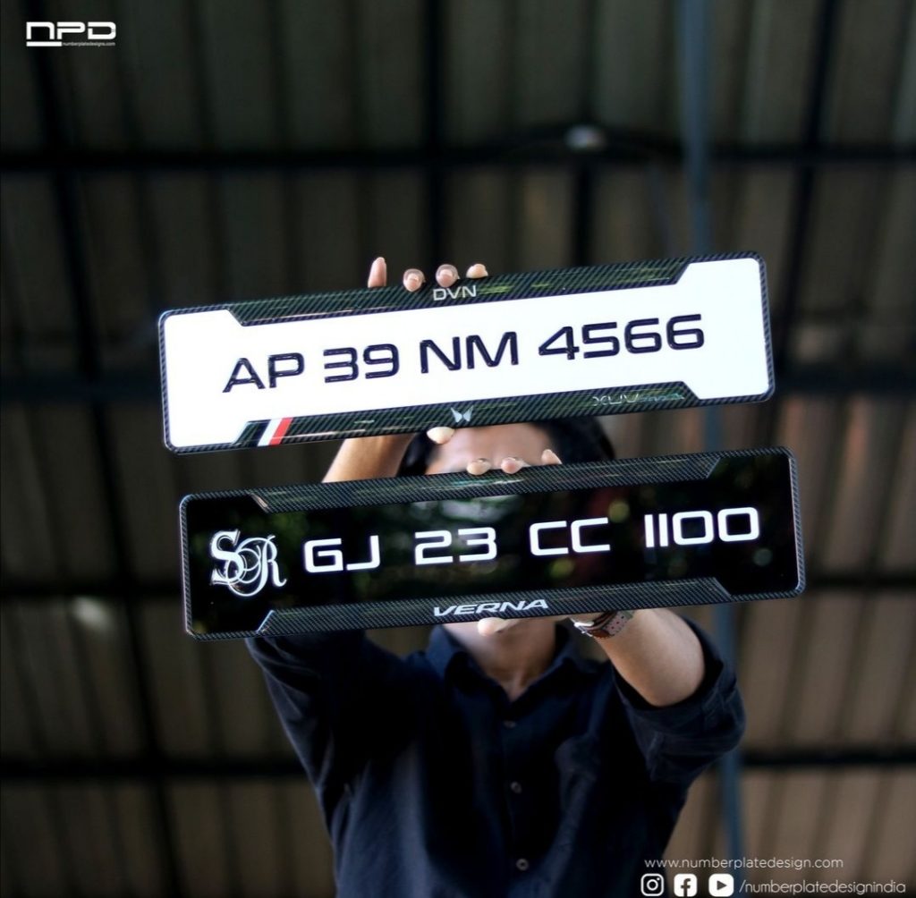 Car Gel Number Plate