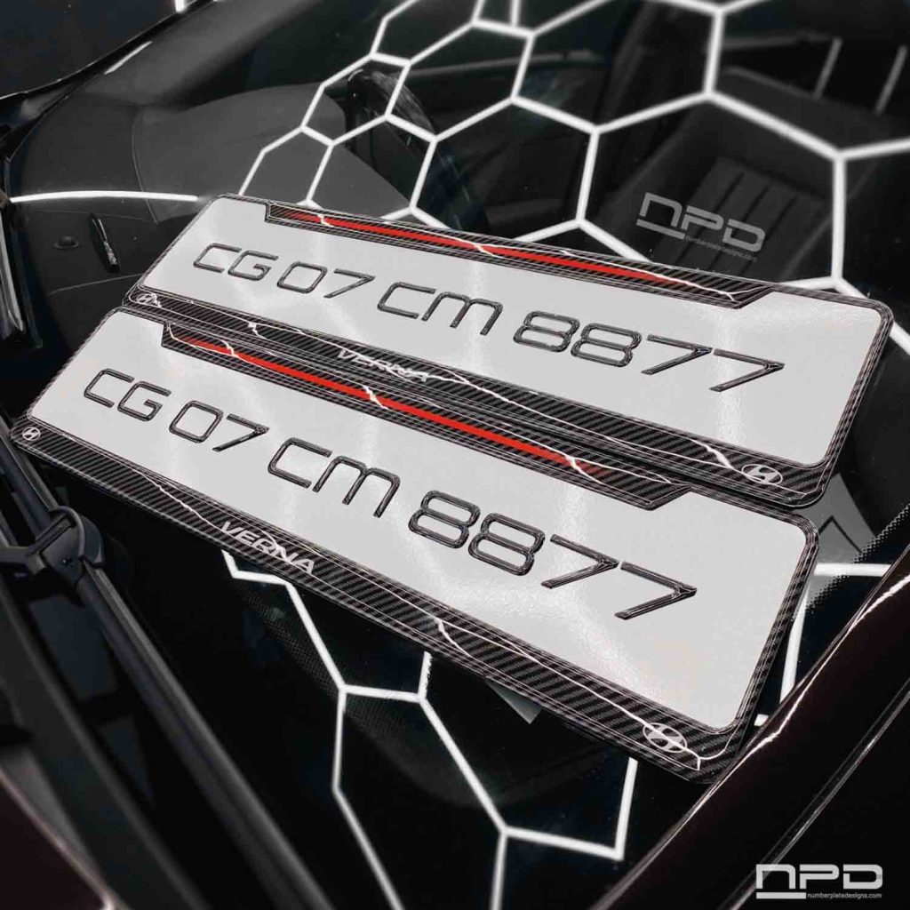 Car Gel Number Plate