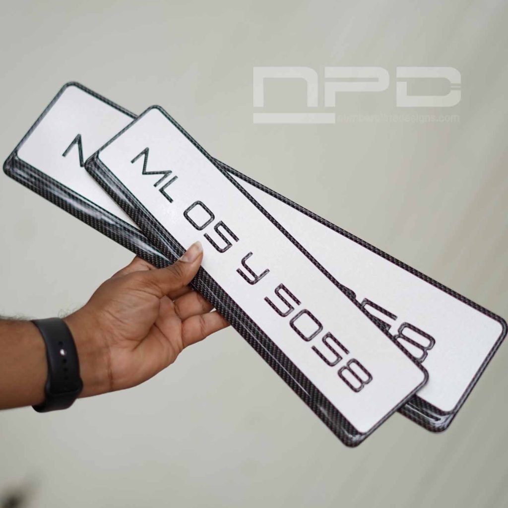 Car Gel Number Plate